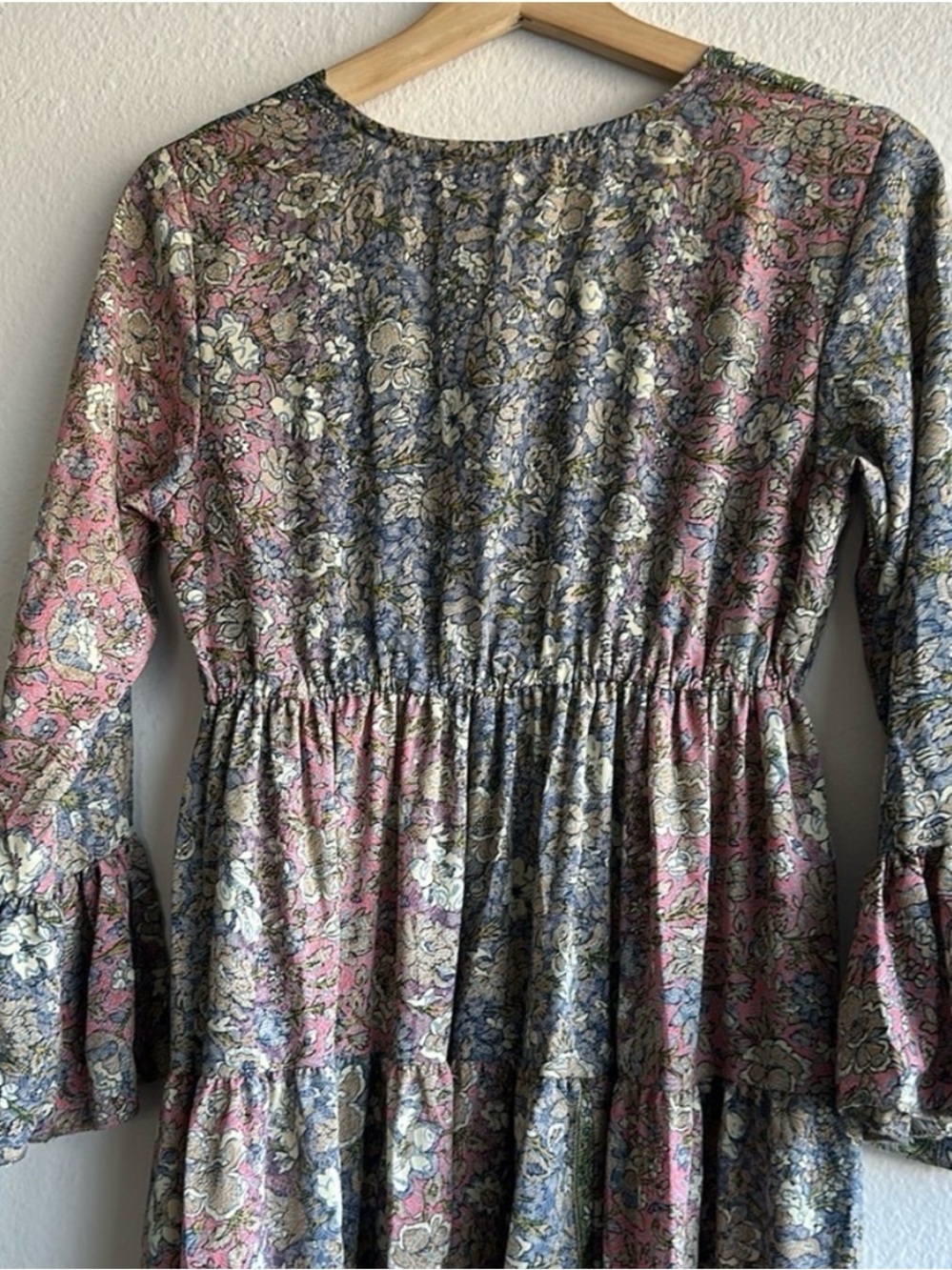 Anthropologie Boemo Floral Tiered Midi Boho Dress Sz. S - Picture 3 of 6